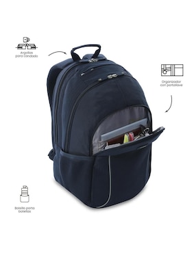 Mochila con portalaptop Totto Cambri impermeable unisex