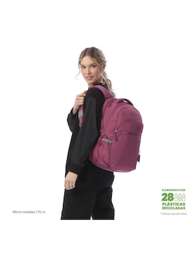 Mochila con portalaptop Totto indo impermeable para mujer