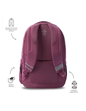 Mochila con portalaptop Totto indo impermeable para mujer