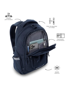 Mochila con portalaptop Totto eufrates impermeable unisex