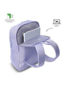 Mochila con portalaptop Totto cloud para mujer