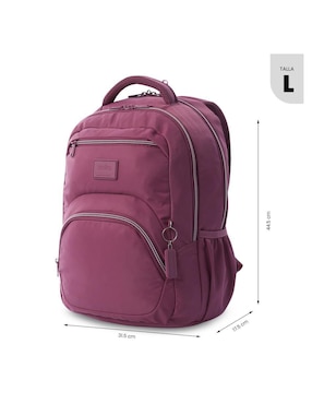 Mochila con portalaptop Totto Tracer impermeable para mujer