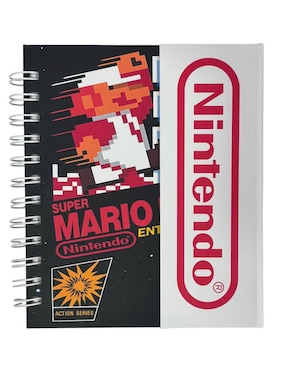 Libreta Luxo Mx Nintendo cuadro chico