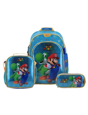 Set mochila escolar Super Mario Bros Chenson Shiyo