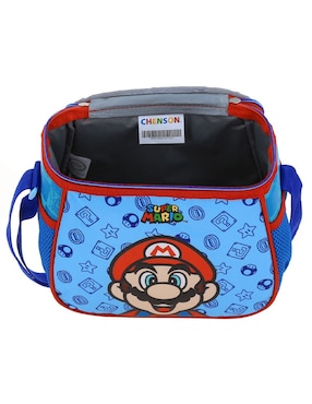 Set mochila escolar Mario Bros Chenson Flep para niño