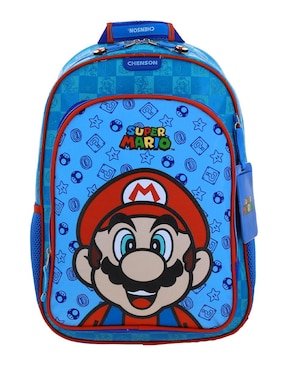 Set mochila escolar Mario Bros Chenson Flep para niño