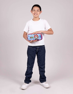 Set mochila escolar Mario Bros Chenson Flep para niño