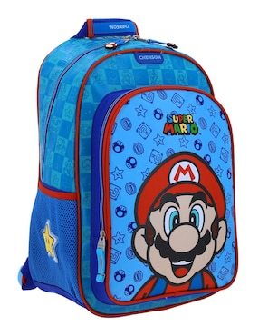 Set mochila escolar Mario Bros Chenson Flep para niño