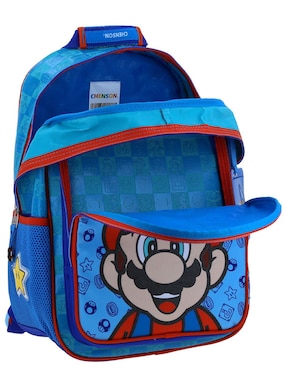 Set mochila escolar Mario Bros Chenson Flep para niño