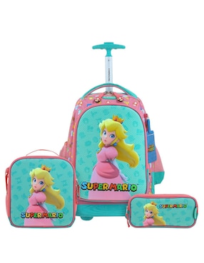 Set mochila escolar Princesa Peach Chenson Shaw para niña