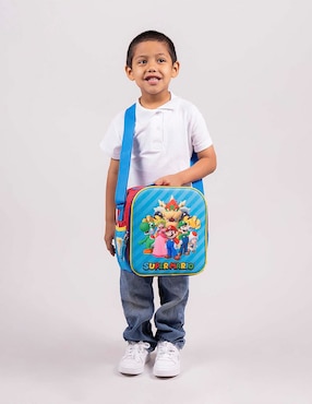 Set mochila escolar Mario and Friends Chenson Squat para niño