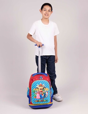 Set mochila escolar Mario and Friends Chenson Squat para niño
