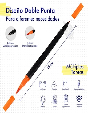 Marcador base agua Belug 120 piezas