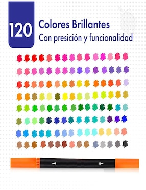 Marcador base agua Belug 120 piezas