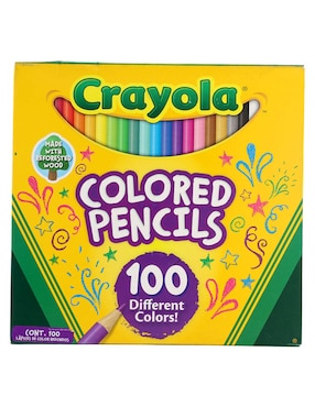 Lápices de color Crayola redonda HB 100 piezas