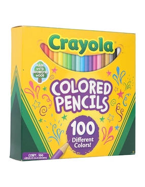 Lápices de color Crayola redonda HB 100 piezas