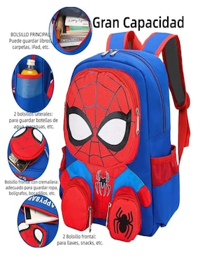Mochila escolar Spider-Man Belug impermeable unisex