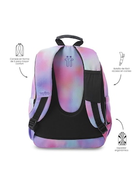 Mochila escolar Totto Acuarela para niña