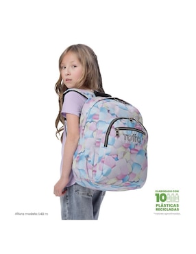 Mochila escolar Totto Acuarela para niña
