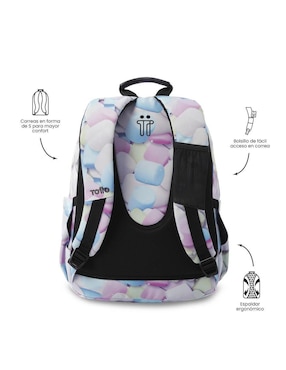 Mochila escolar Totto Acuarela para niña