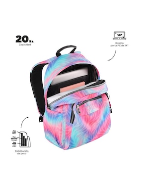 Mochila escolar Totto Acuarela para niña