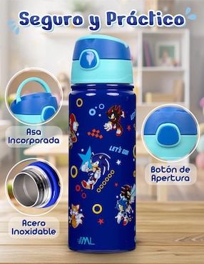 Termo Magma Life de acero inoxidable con tapa Flip Top 500 ml