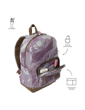 Mochila con portalaptop Totto Tocax para mujer