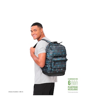 Mochila con portalaptop Totto Tocax para hombre