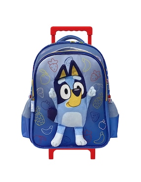 Mochila con ruedas escolar Bluey Fotorama let's have fun unisex