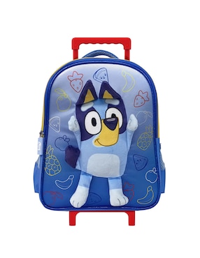 Mochila con ruedas escolar Bluey Fotorama let's have fun unisex