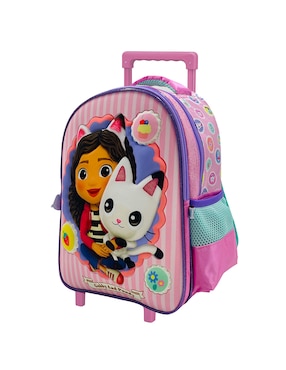 Mochila con ruedas escolar gabby's dollhouse Fotorama patches para niña