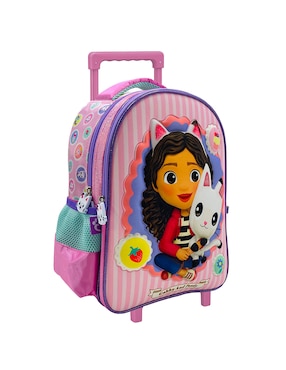 Mochila con ruedas escolar gabby's dollhouse Fotorama patches para niña