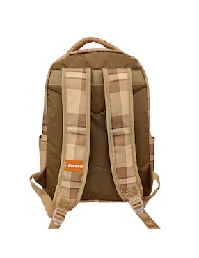 Mochila escolar capibara Fotorama tartan capy unisex