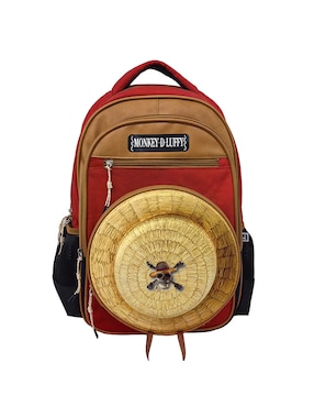 Mochila con portalaptop one piece Fotorama sombrero de paja unisex
