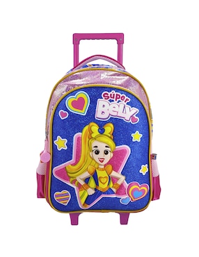 Mochila con ruedas escolar bely y beto Fotorama super bely para niña