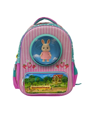 Mochila escolar Fotorama strawberry bunny unisex