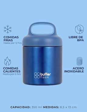 Termo Buffer de acero inoxidable con tapa rosca 350 ml