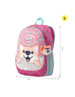 Mochila infantil totto doggy love l para niña