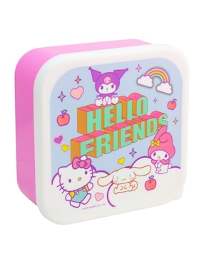 Contenedor con tapa Regalos Siglo XXI Hello Kitty de plástico 3 piezas