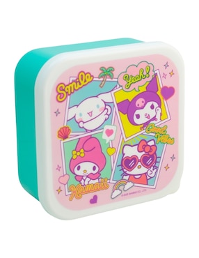 Contenedor con tapa Regalos Siglo XXI Hello Kitty de plástico 3 piezas