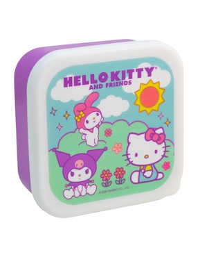 Contenedor con tapa Regalos Siglo XXI Hello Kitty de plástico 3 piezas