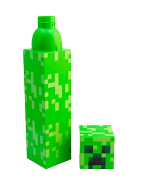 Botella de agua Regalos Siglo  XXI Minecreft con tapa rosca 650 ml