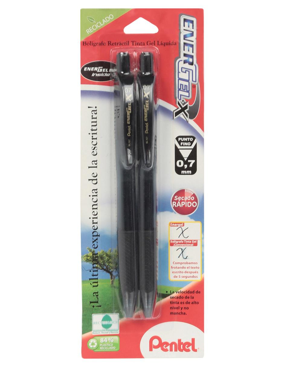 Set de 2 bolígrafos Energel negro