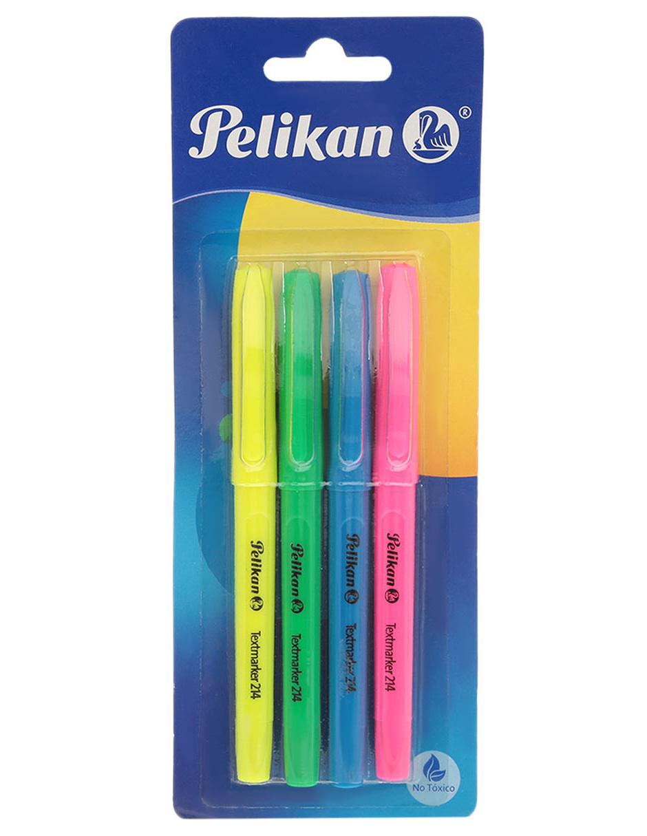farbig Sortiert Pelikan 438/4 Textmarker 4 Stück 2 Packungen 