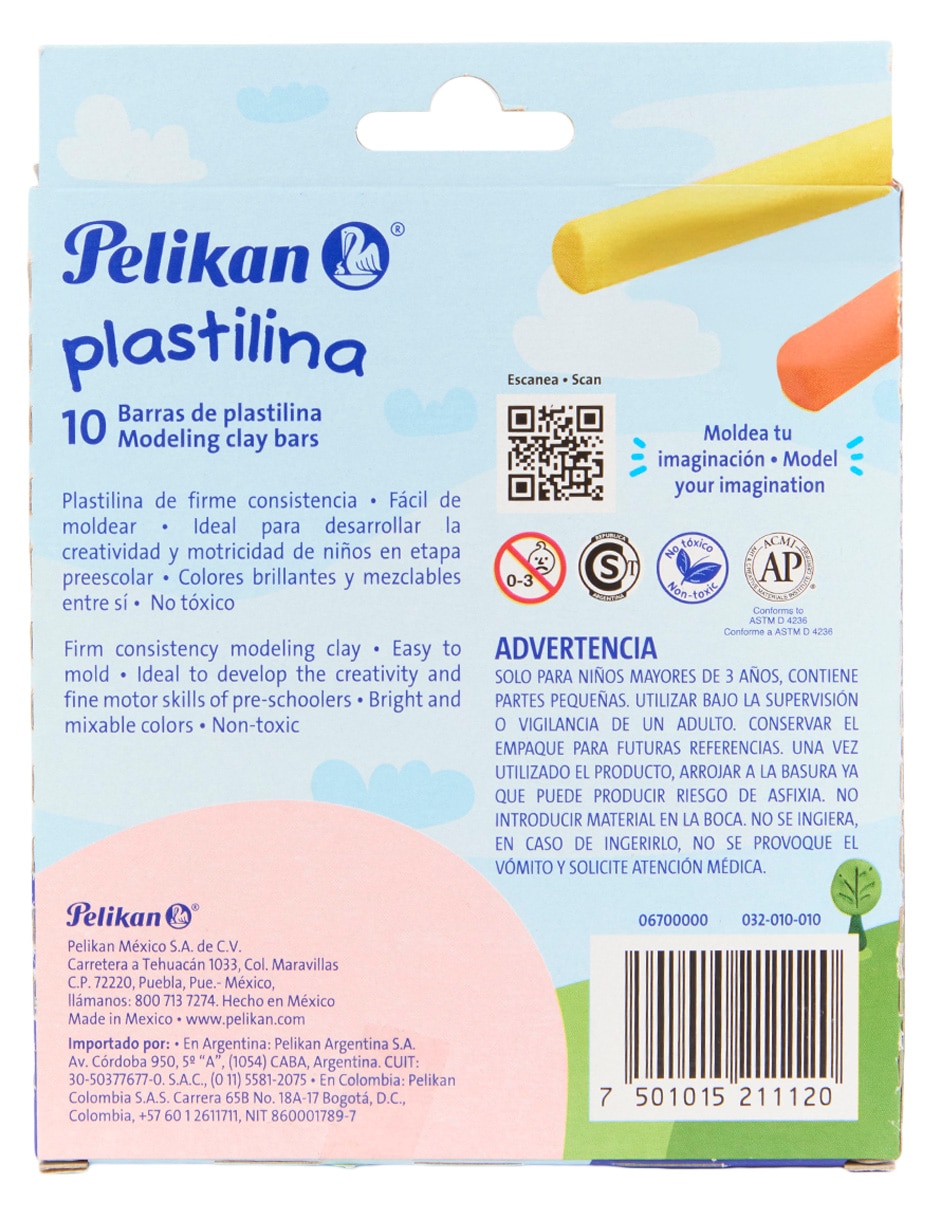 Plastilina con 10 piezas 3