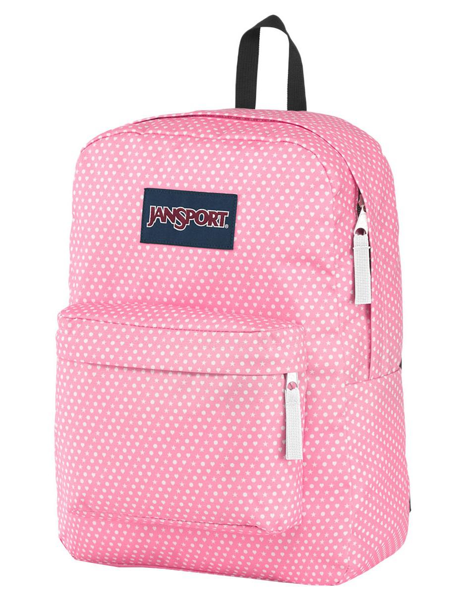 mochila jansport rosa