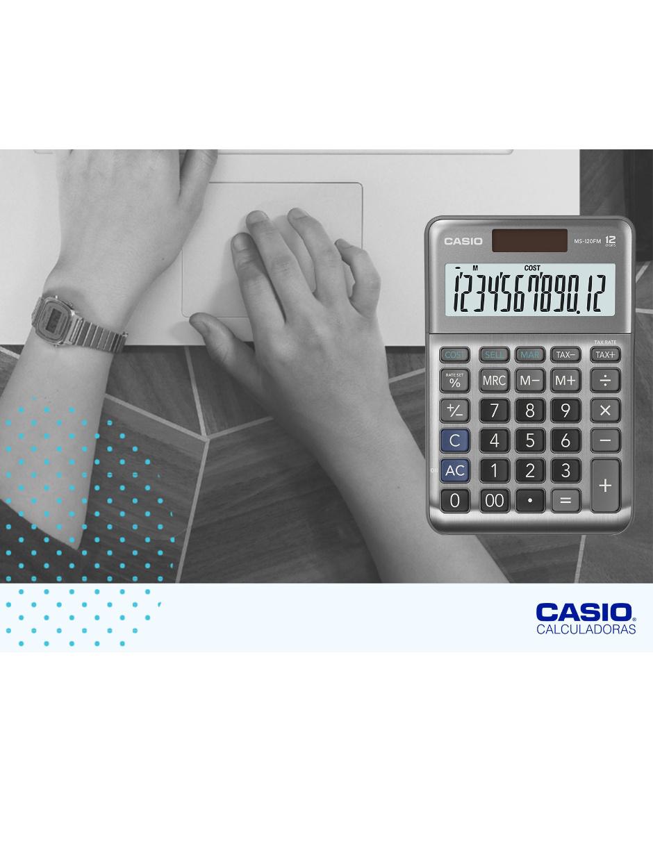 Calculadora de escritorio MS-120FM-W-DP 2
