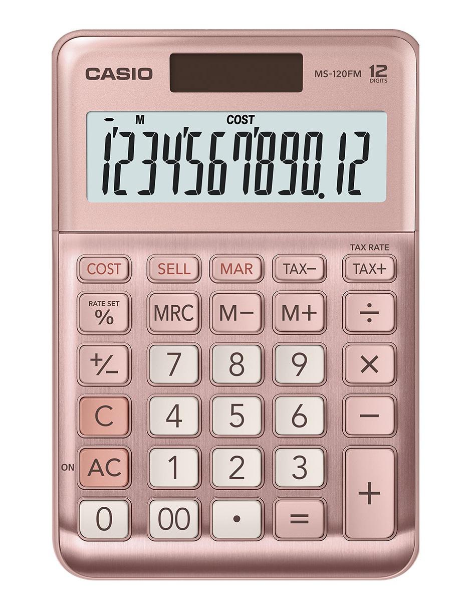 Calculadora Casio rosa 