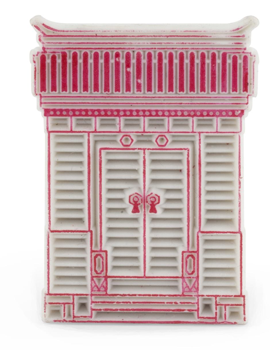 Gomas de arquitectura china 5 piezas 4