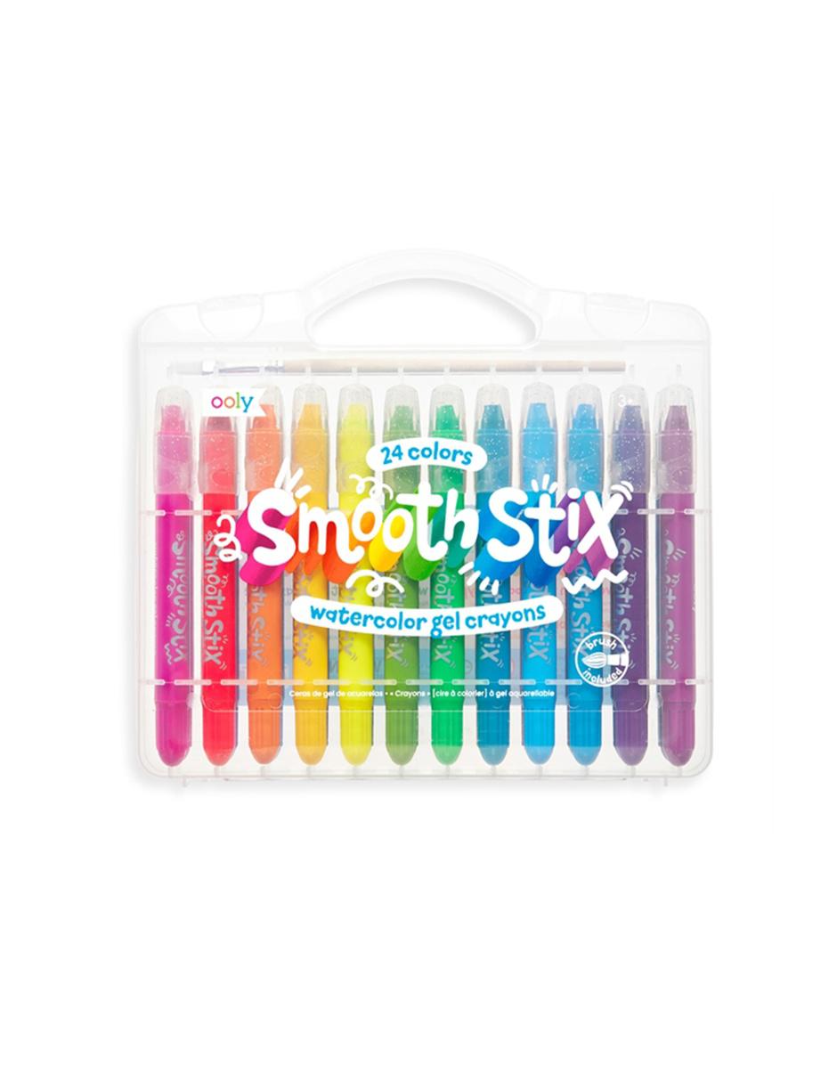 Ooly Smooth Stix Watercolor Gel Crayons Set